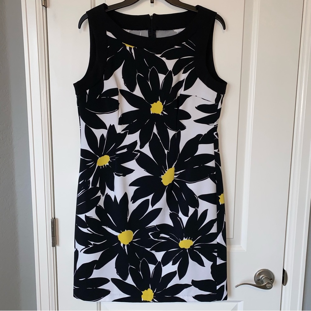 Black and white floral sundress